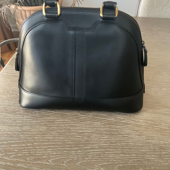 Burberry vintage leather dome bag. Black - Picture 3 of 9